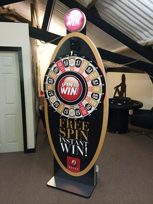 Dufry Spin and Win Prize Wheel